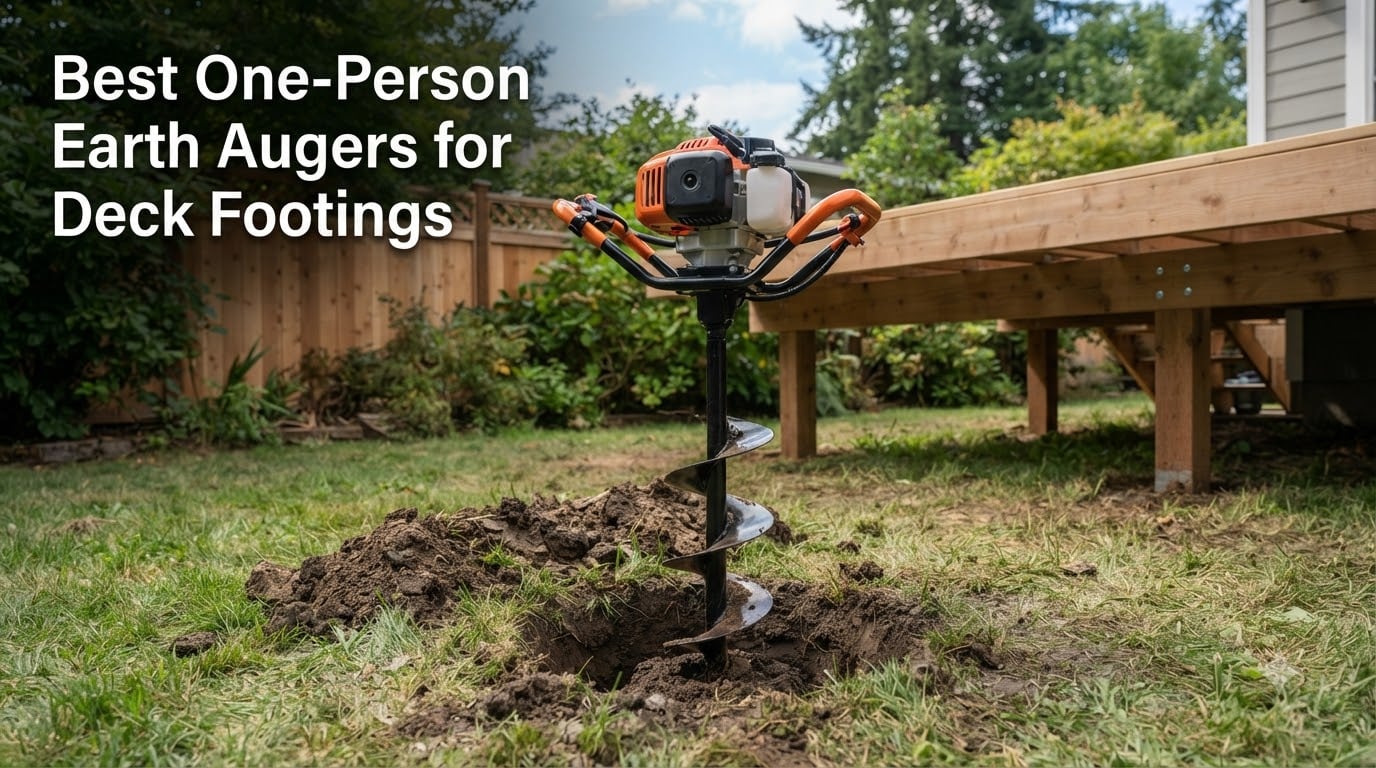 Best One-Person Earth Augers for Deck Footings