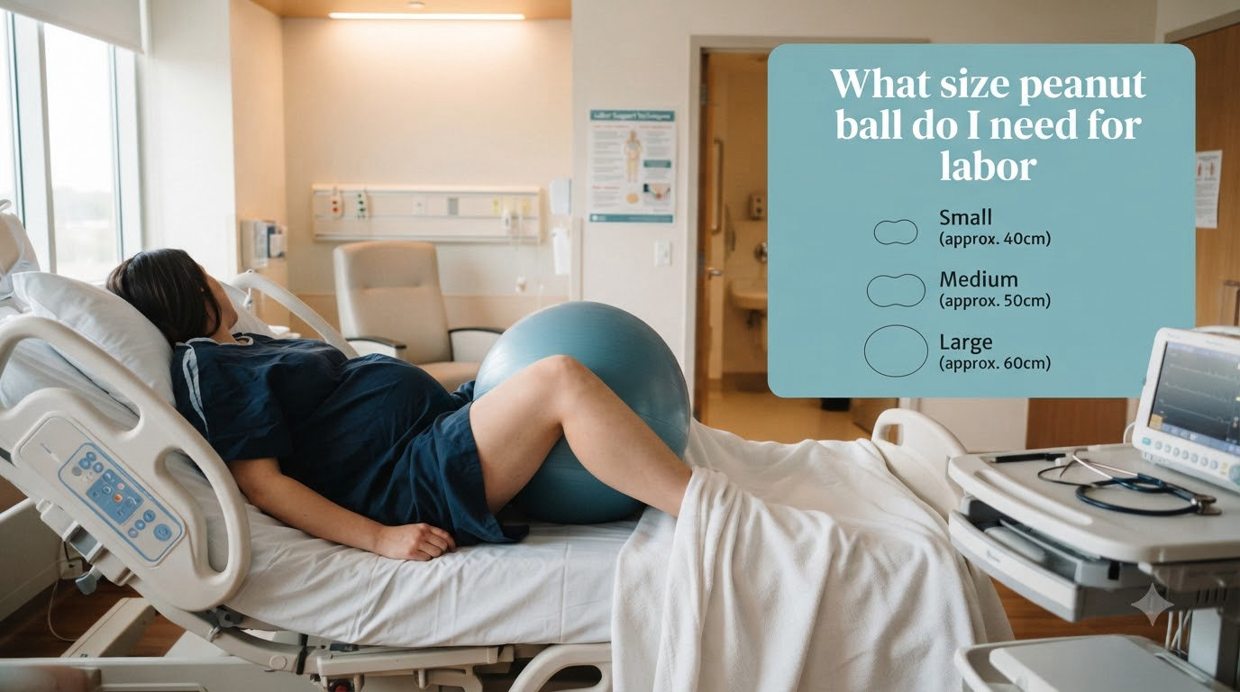 What size peanut ball do I need for labor