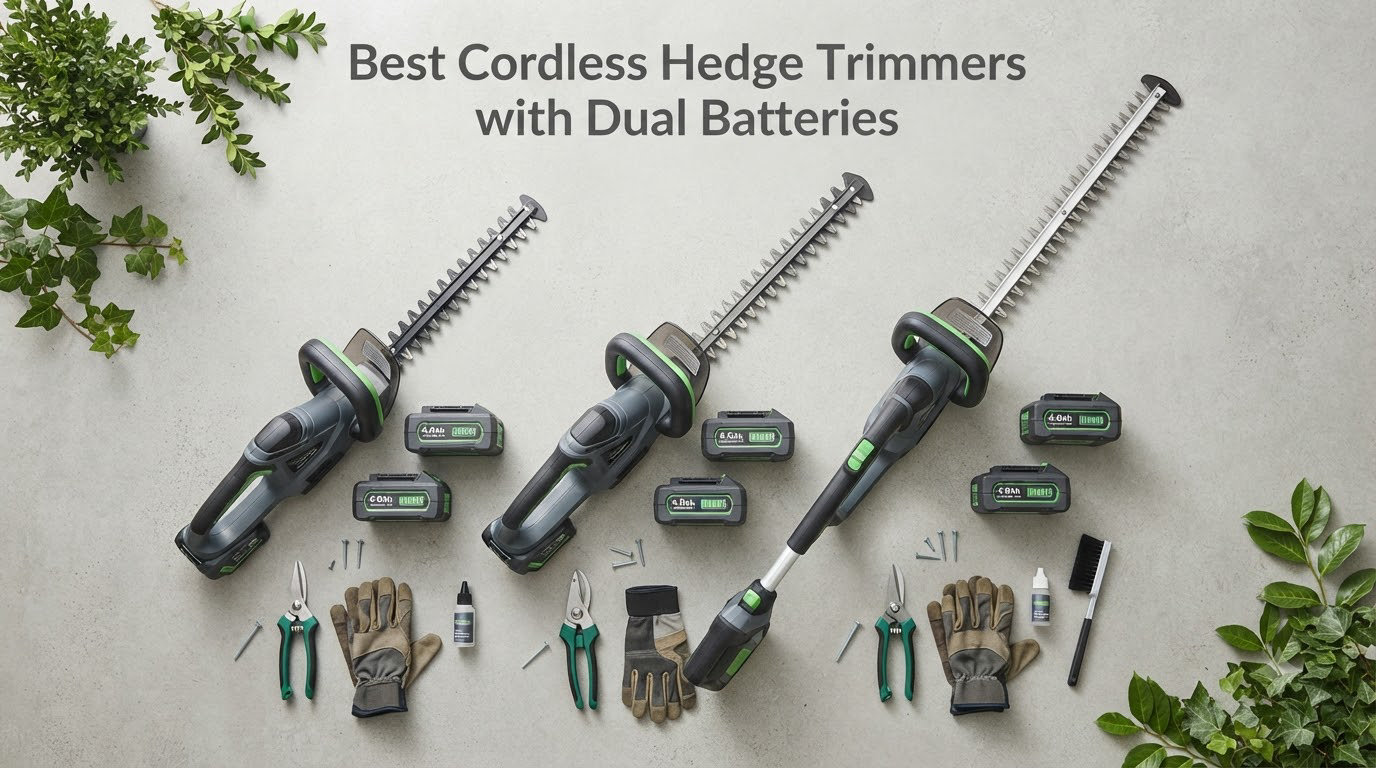 Best Cordless Hedge Trimmers with Dual Batteries