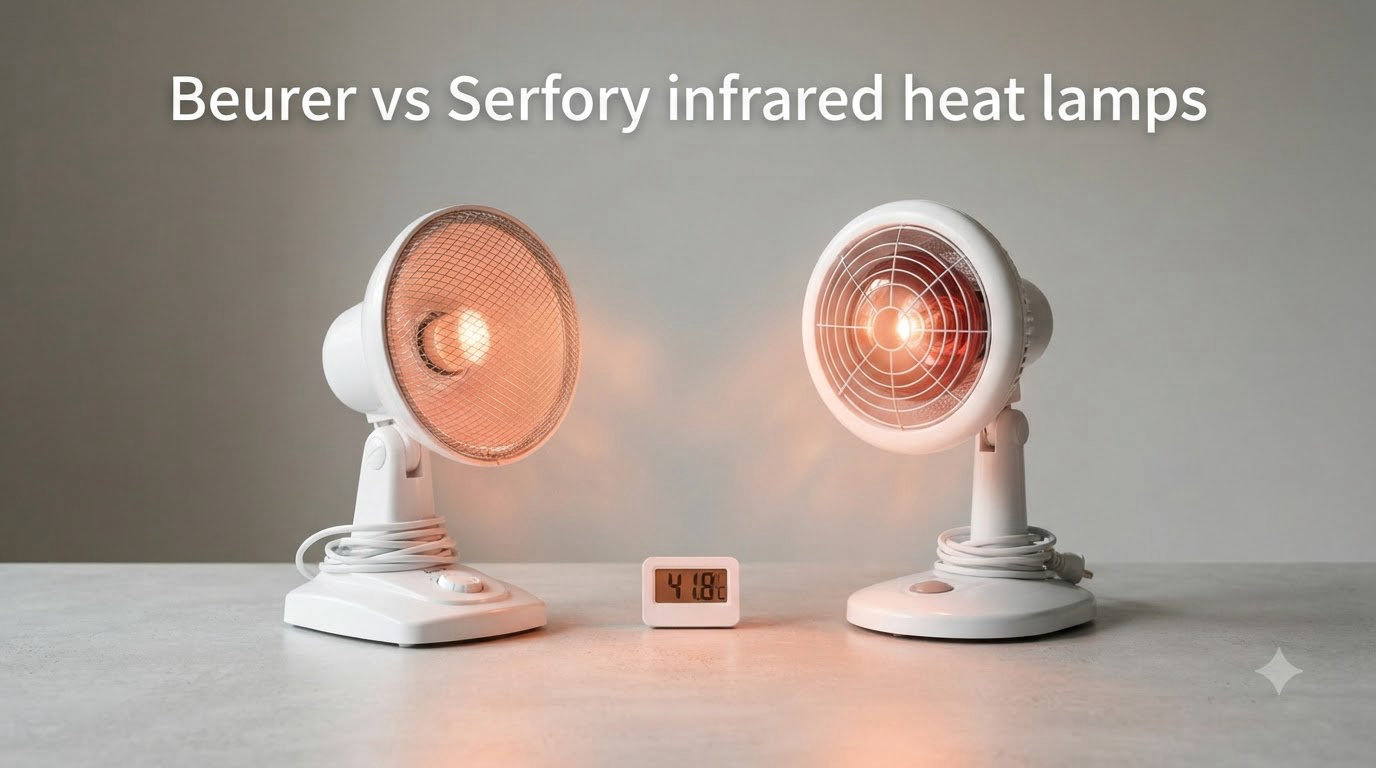 Beurer vs Serfory infrared heat lamps