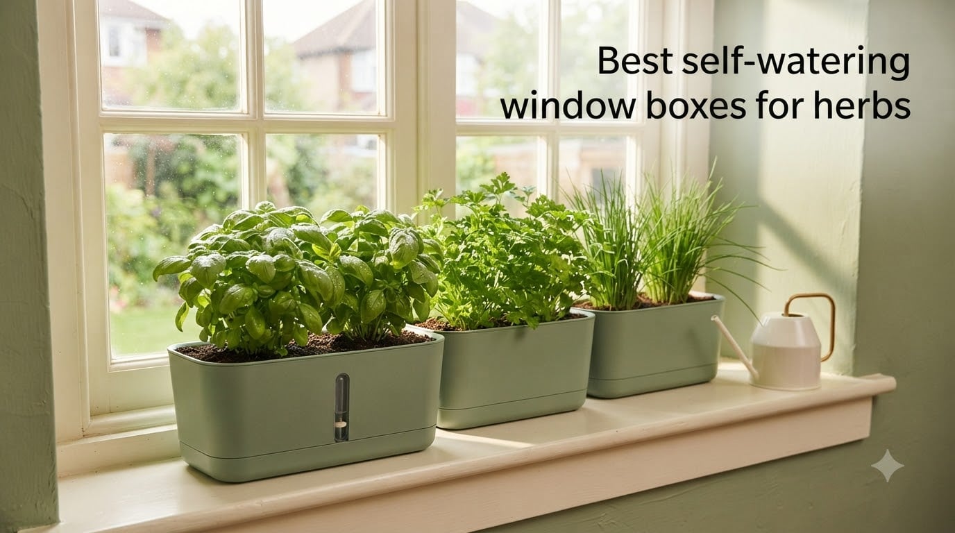Best self-watering window boxes for herbs