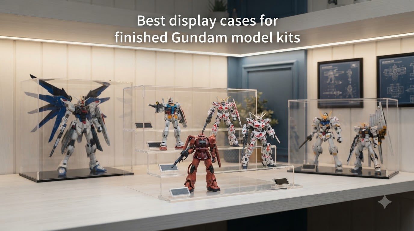 Best display cases for finished Gundam model kits