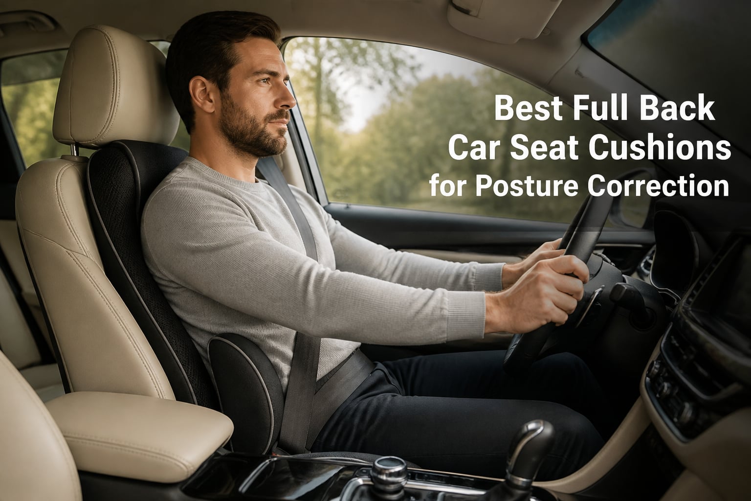 Best Full Back Car Seat Cushions for Posture Correction