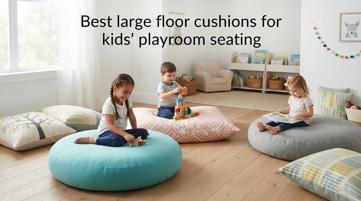 Best large floor cushions for kids' playroom seating