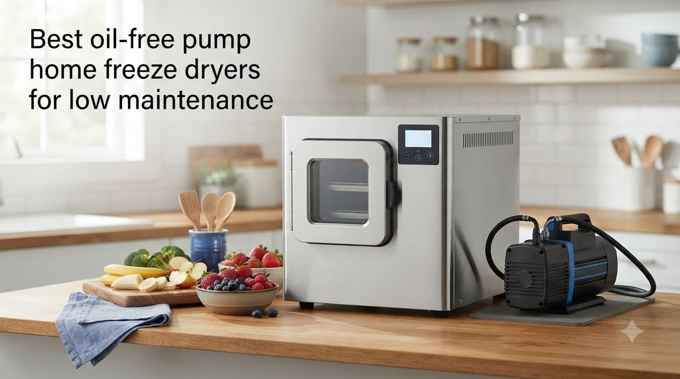 Best oil-free pump home freeze dryers for low maintenance
