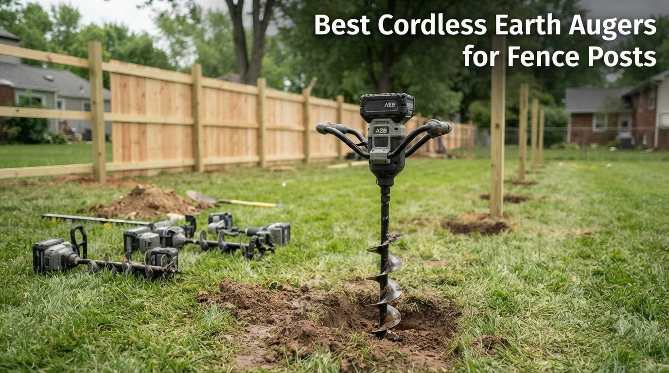 Best Cordless Earth Augers for Fence Posts
