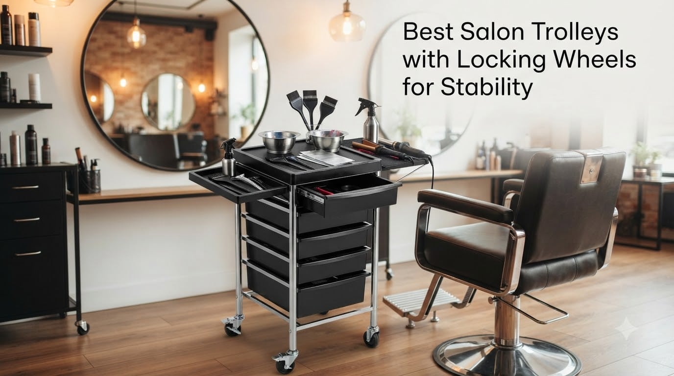Best Salon Trolleys with Locking Wheels for Stability