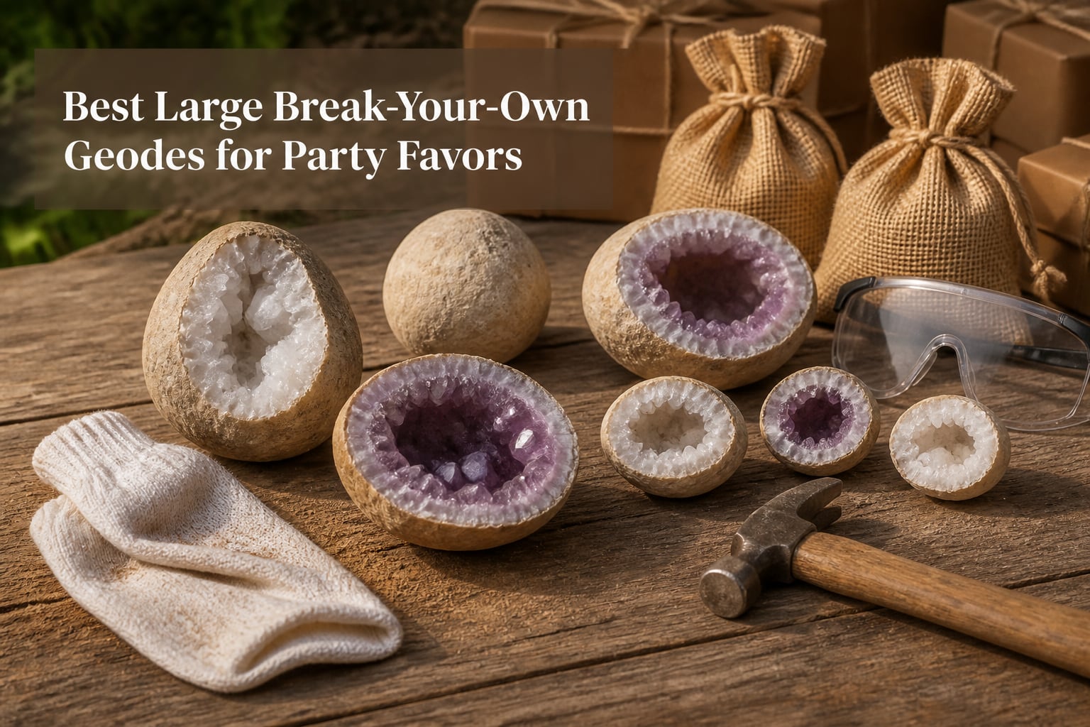 Best Large Break-Your-Own Geodes for Party Favors