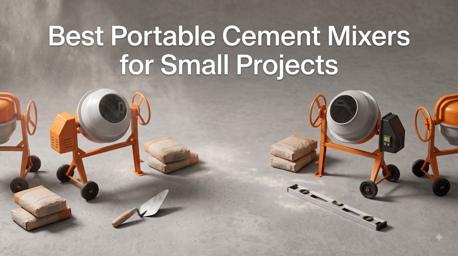 Best Portable Cement Mixers for Small Projects