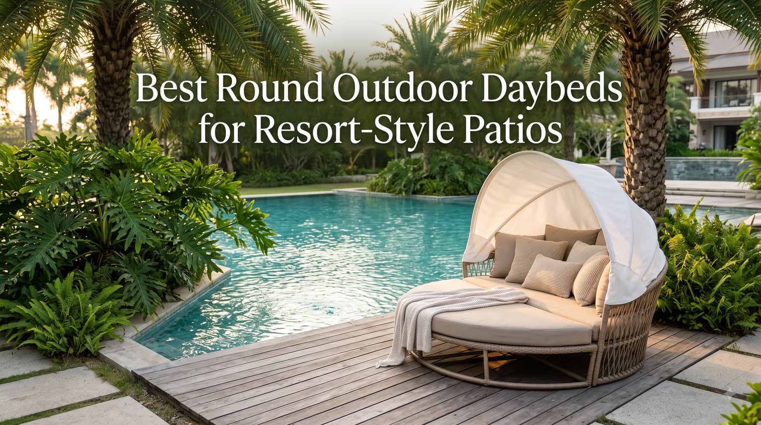 Best Round Outdoor Daybeds for Resort-Style Patios