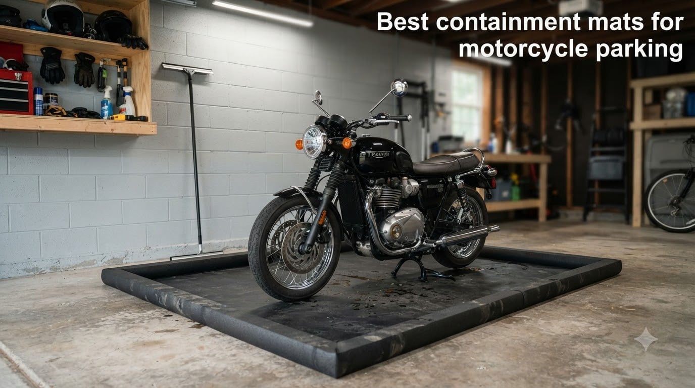 Best containment mats for motorcycle parking