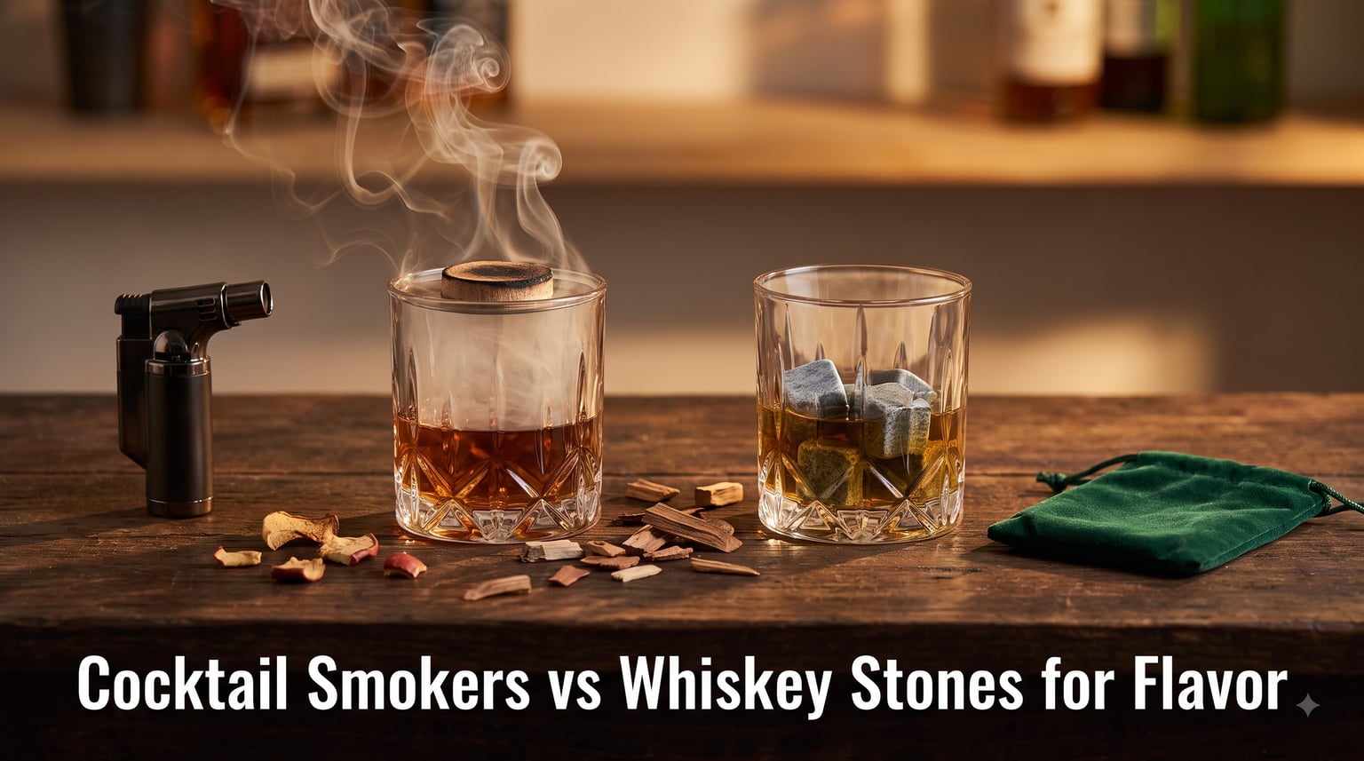 Cocktail Smokers vs Whiskey Stones for Flavor