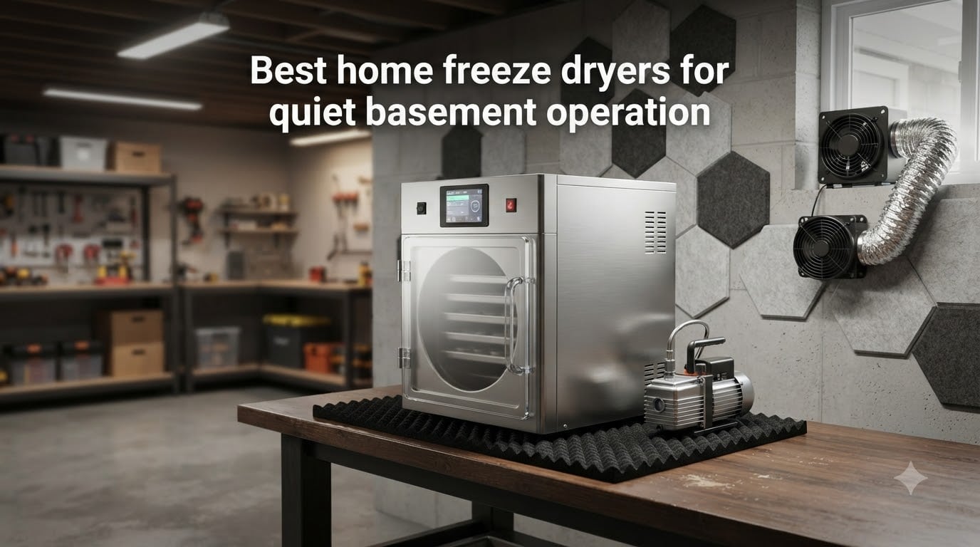 Best home freeze dryers for quiet basement operation