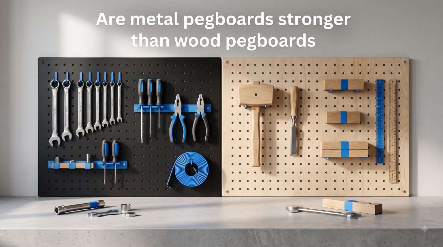 Are metal pegboards stronger than wood pegboards