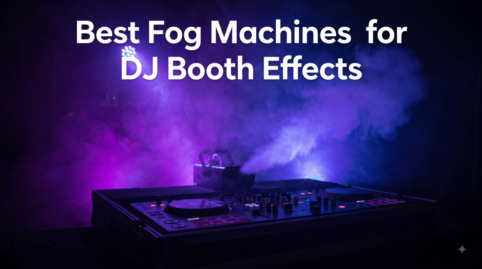 Best Fog Machines for DJ Booth Effects