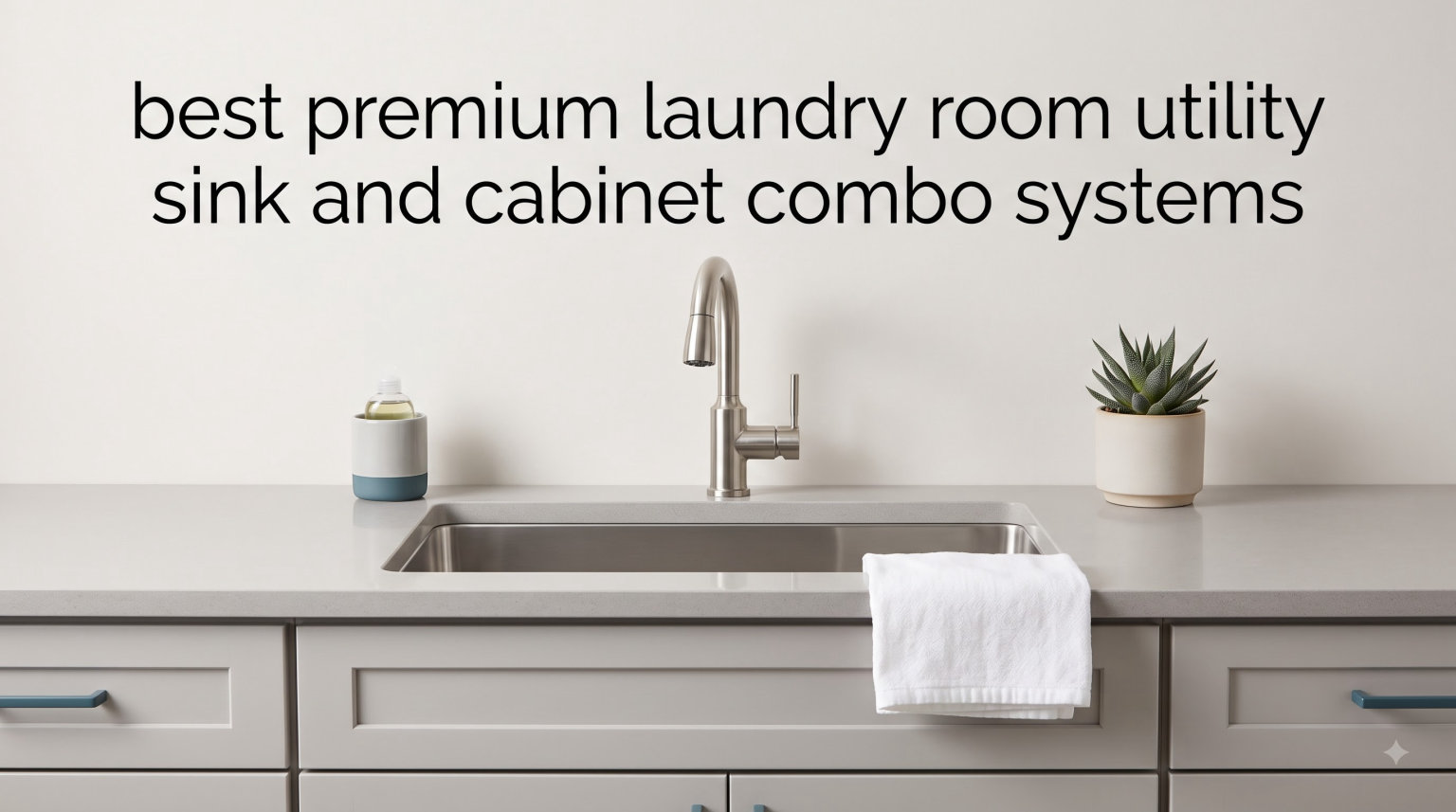 best premium laundry room utility sink and cabinet combo systems