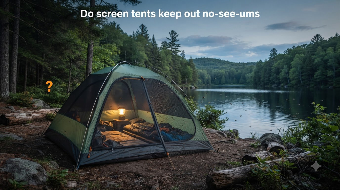 Do screen tents keep out no-see-ums