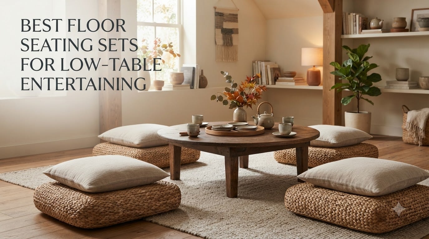 Best floor seating sets for low-table entertaining