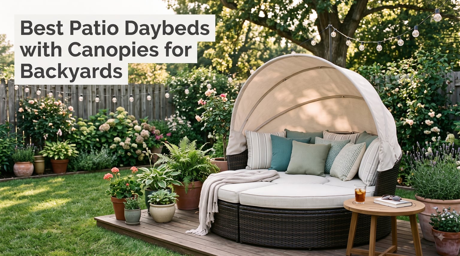 Best Patio Daybeds with Canopies for Backyards