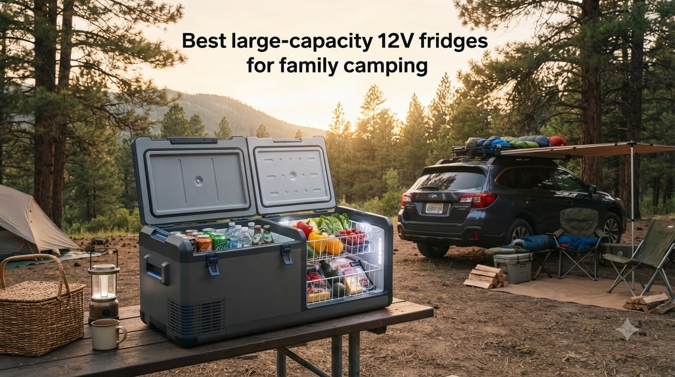 Best large-capacity 12V fridges for family camping