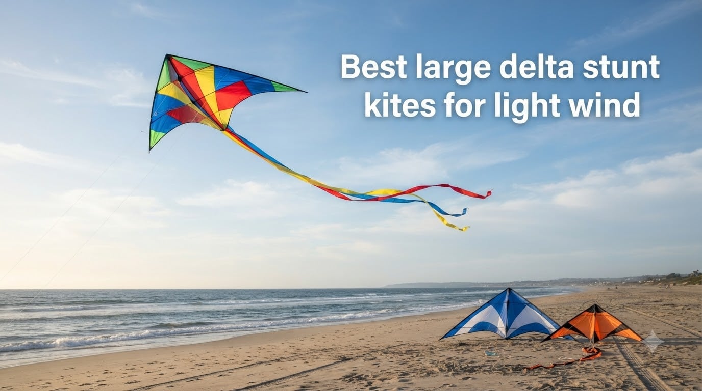 Best large delta stunt kites for light wind