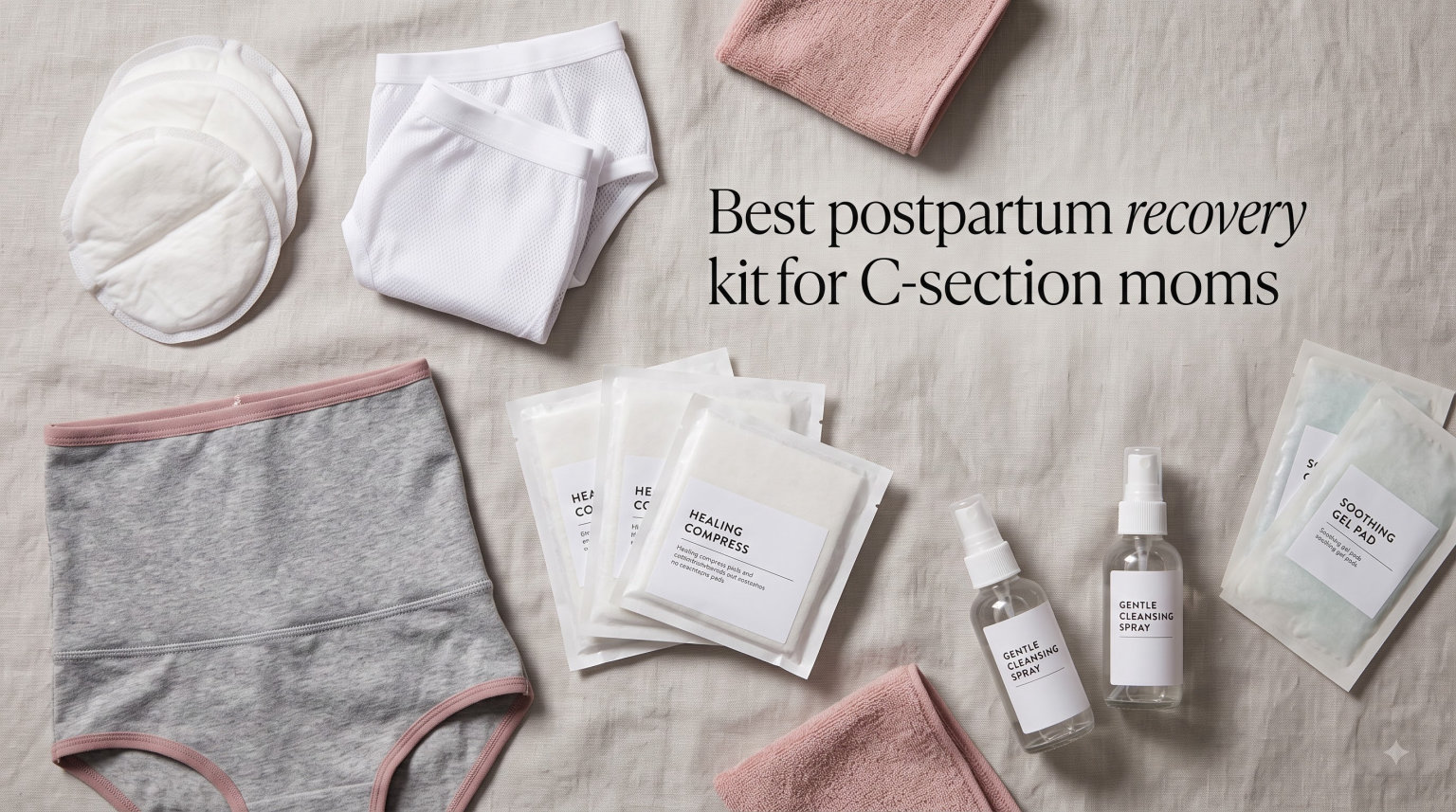 Best postpartum recovery kits for C-section moms