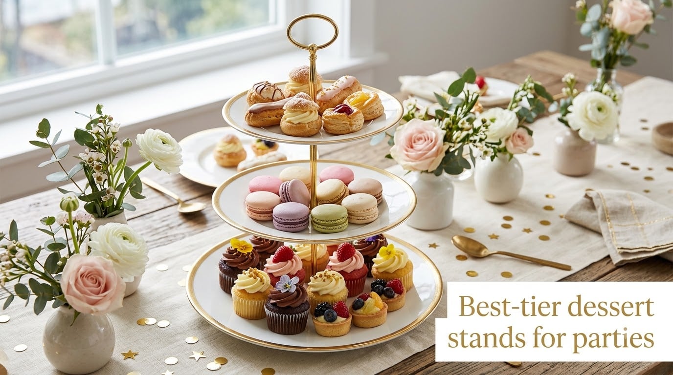 Best 3-tier dessert stands for parties