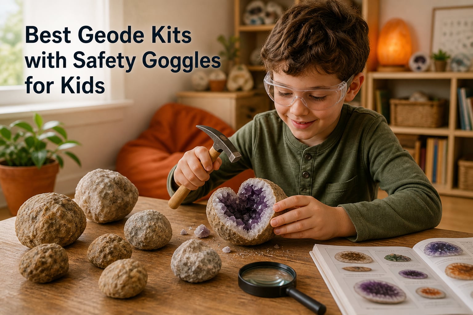 Best Geode Kits with Safety Goggles for Kids