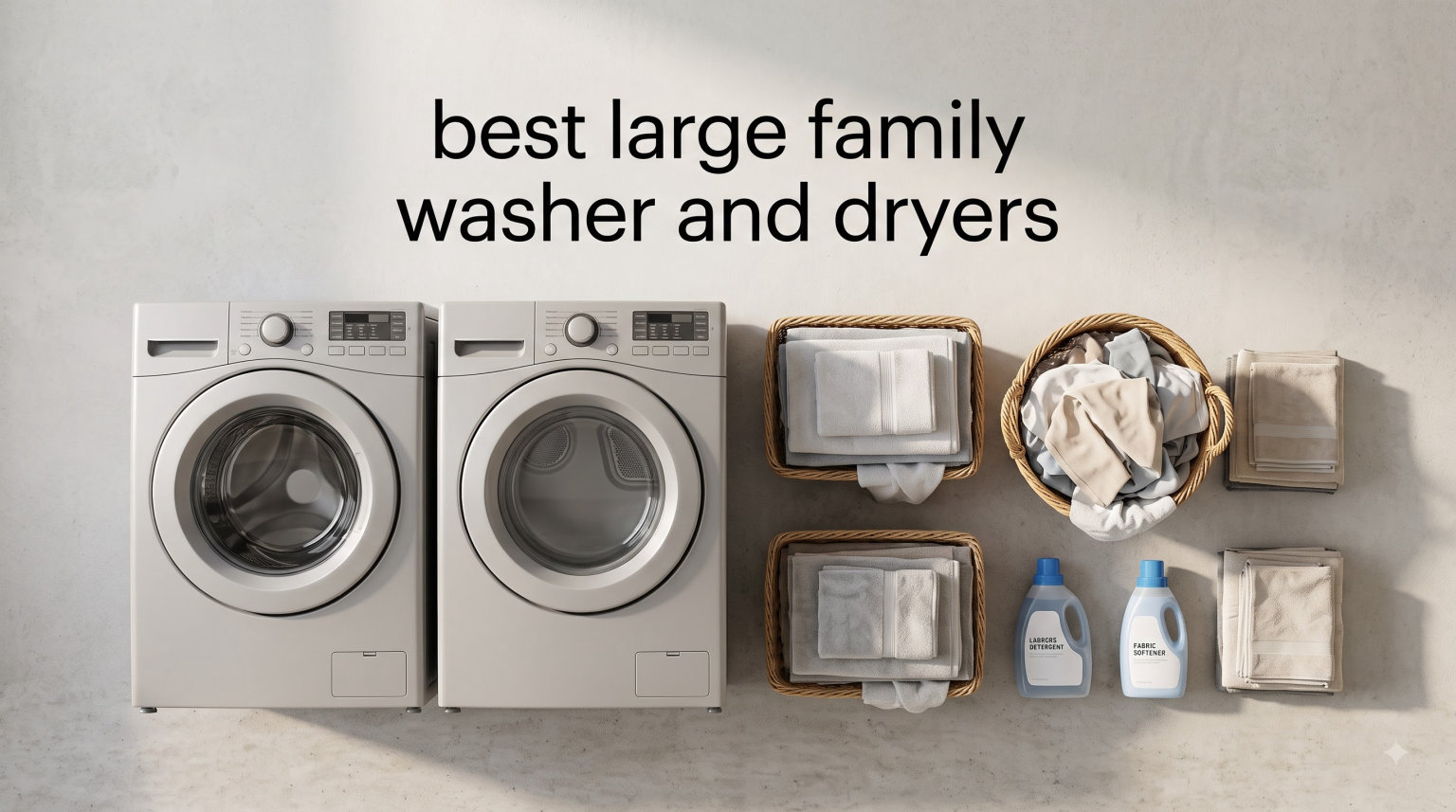 best large family washer and dryers