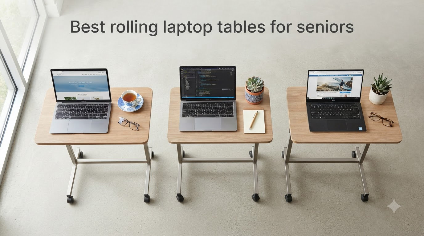 Best rolling laptop tables for seniors