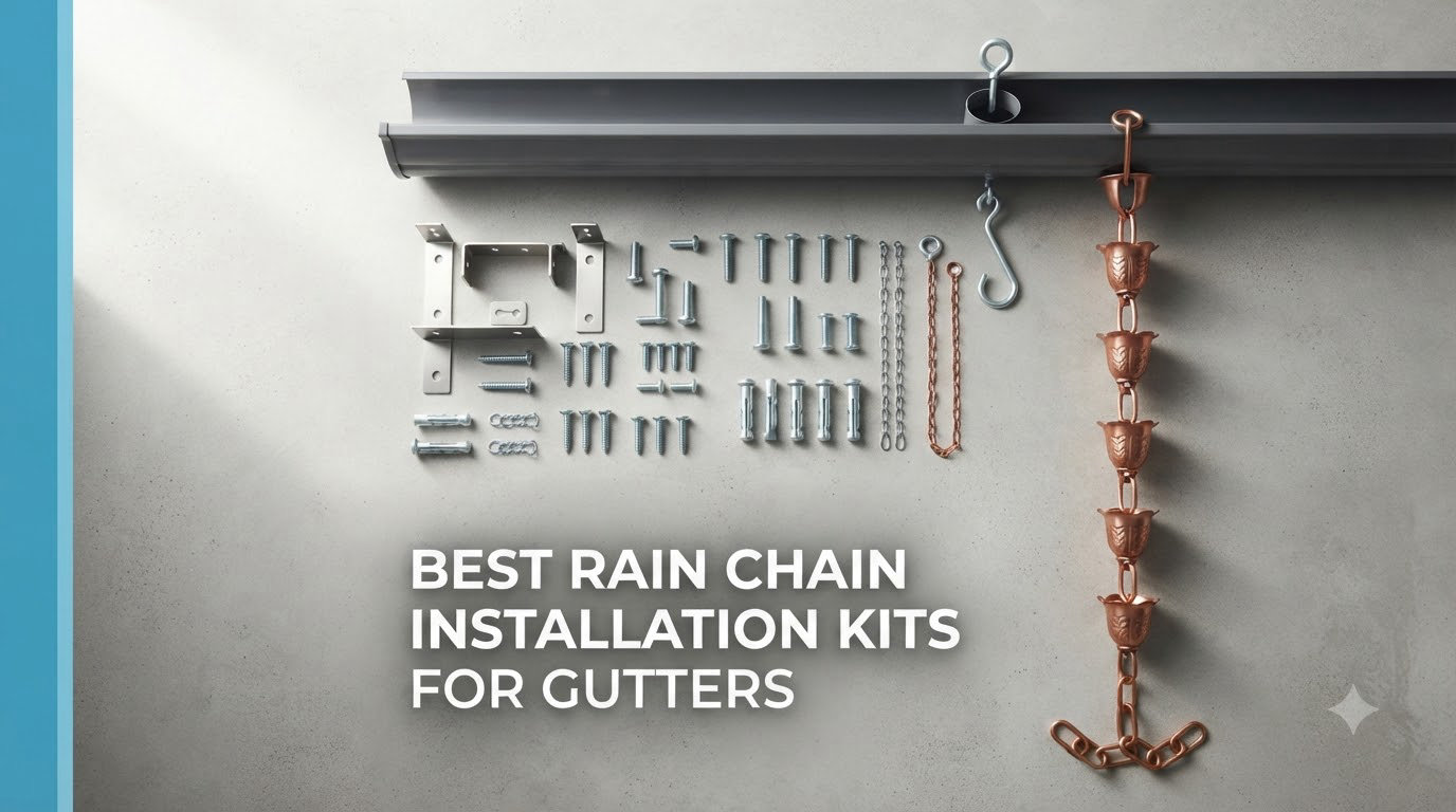 Best rain chain installation kits for gutters