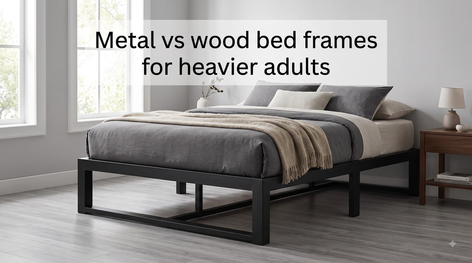 Metal vs wood bed frames for heavier adults