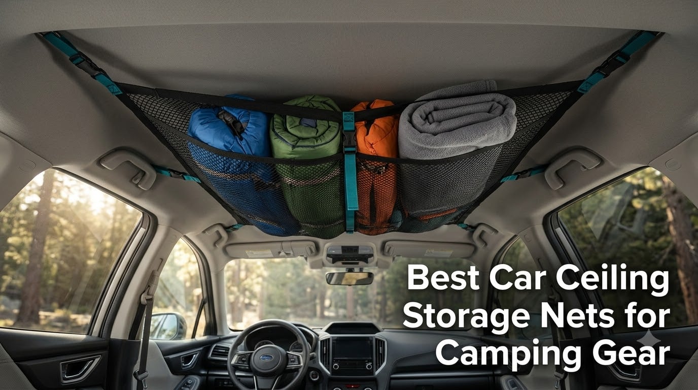Best Car Ceiling Storage Nets for Camping Gear