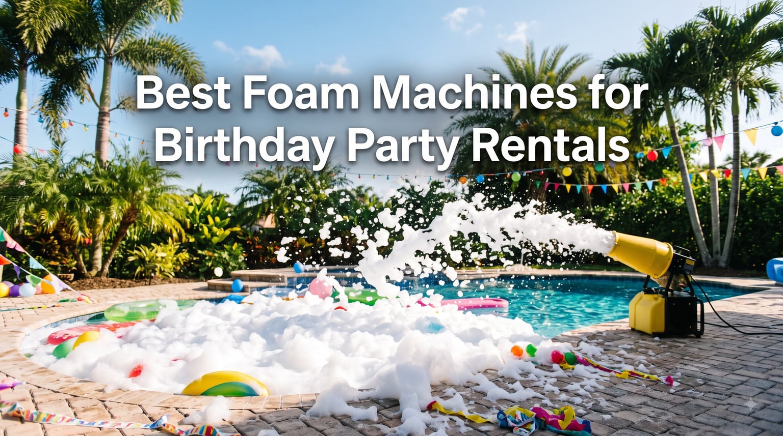 Best Foam Machines for Birthday Party Rentals