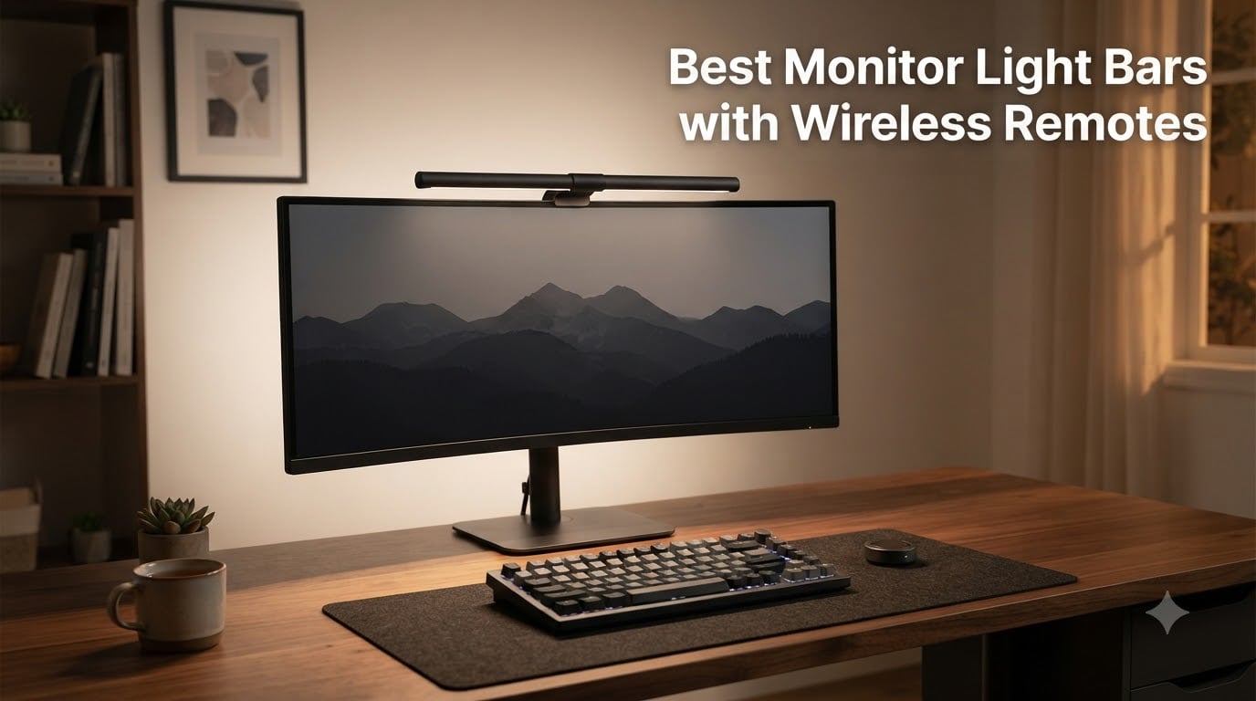 Best Monitor Light Bars with Wireless Remotes