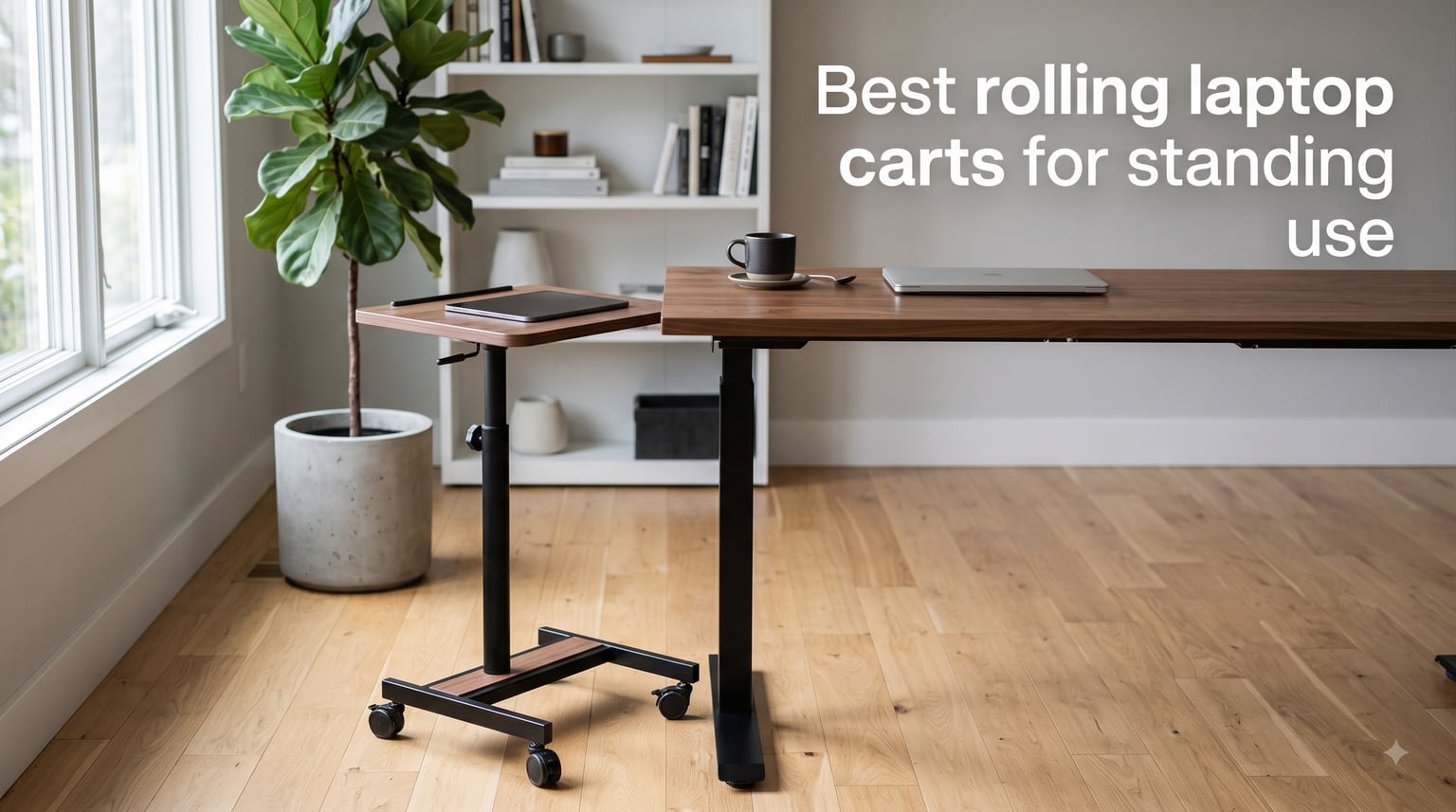 Best rolling laptop carts for standing use