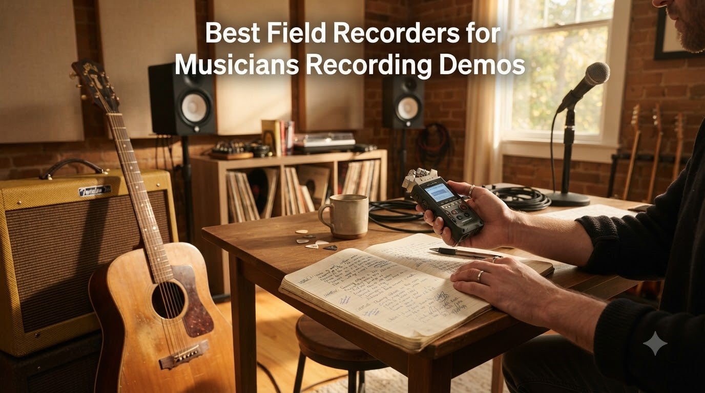 Best Field Recorders for Musicians Recording Demos