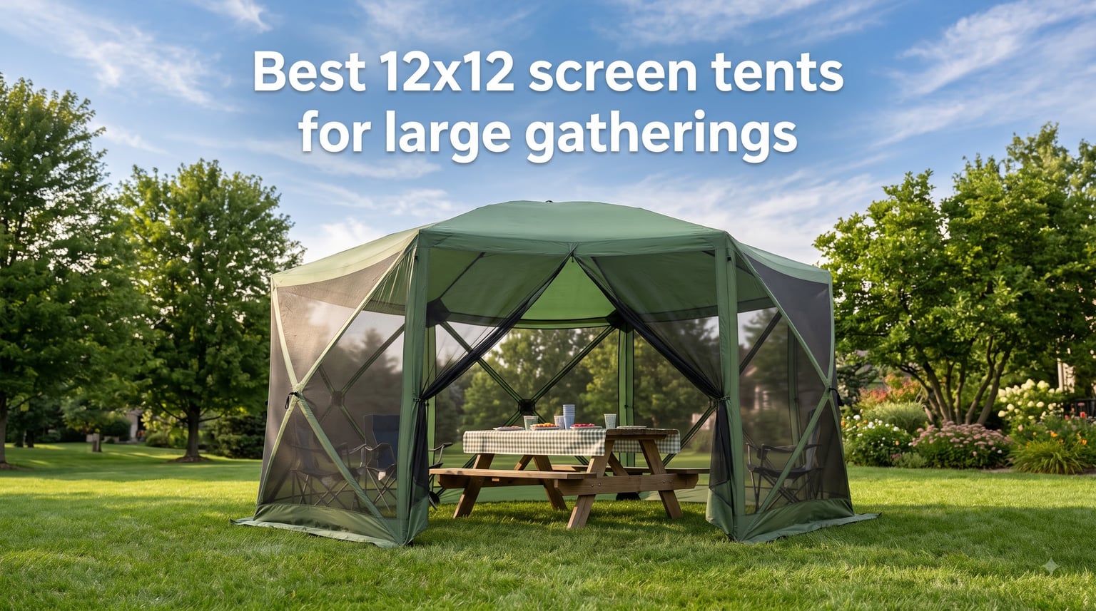 Best 12x12 screen tents for large gatherings