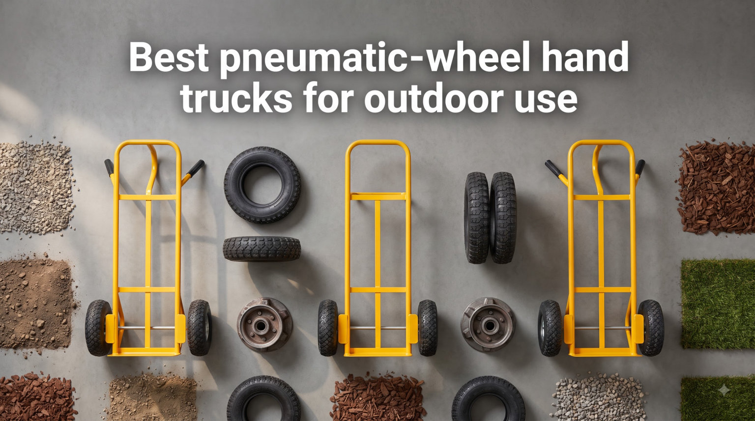 Best pneumatic-wheel hand trucks for outdoor use