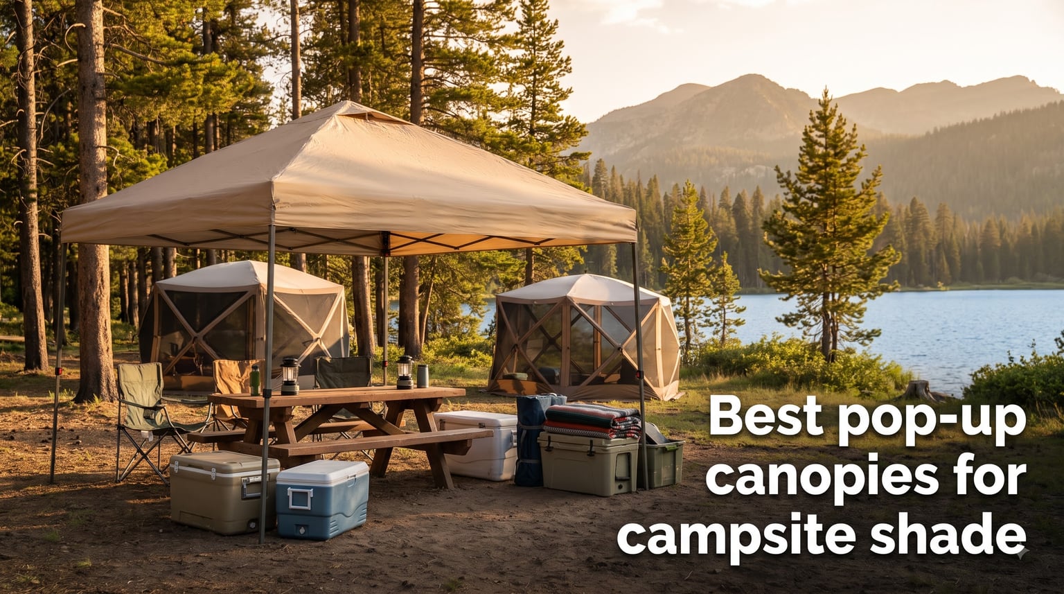 Best pop-up canopies for campsite shade