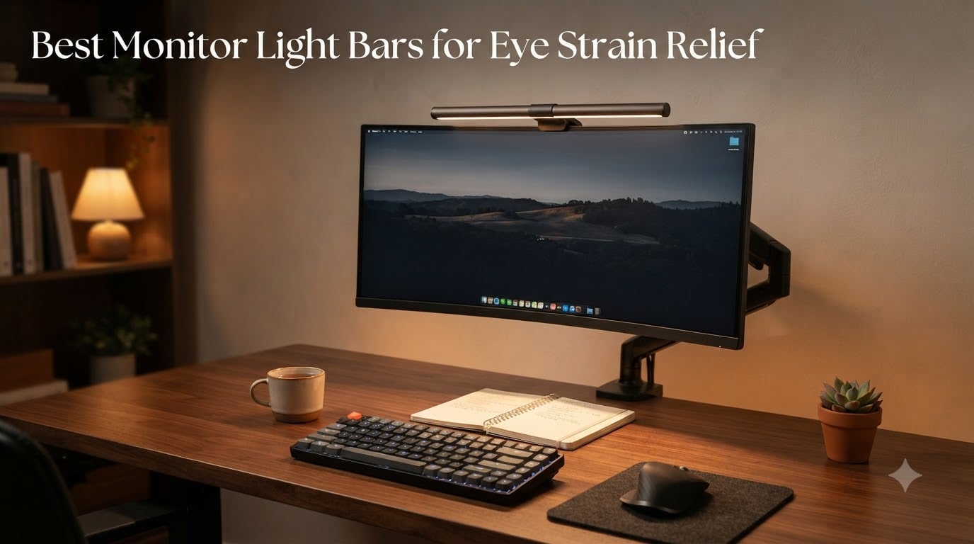 Best Monitor Light Bars for Eye Strain Relief