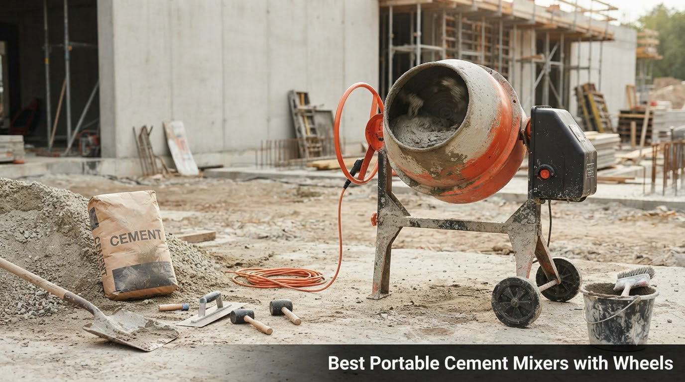 Best Portable Cement Mixers with Wheels
