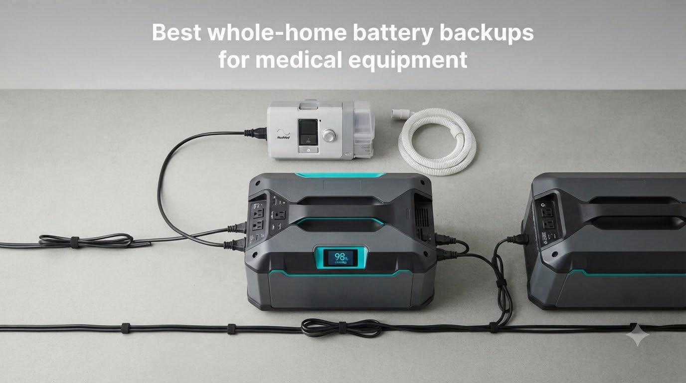Best whole-home battery backups for medical equipment