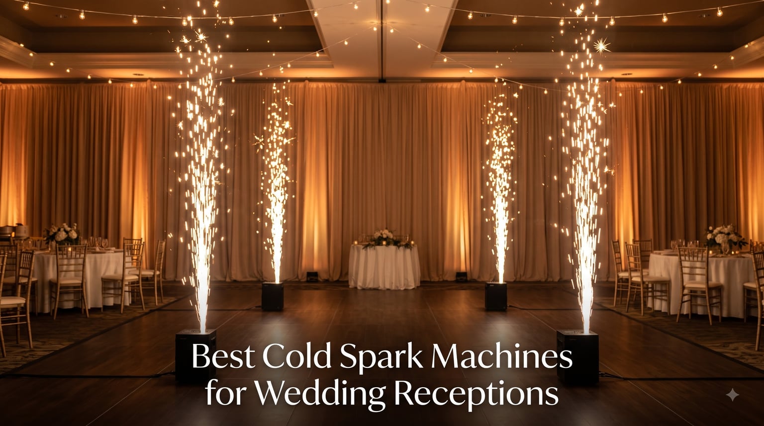 Best Cold Spark Machines for Wedding Receptions
