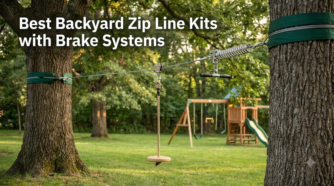 Best Backyard Zip Line Kits with Brake Systems