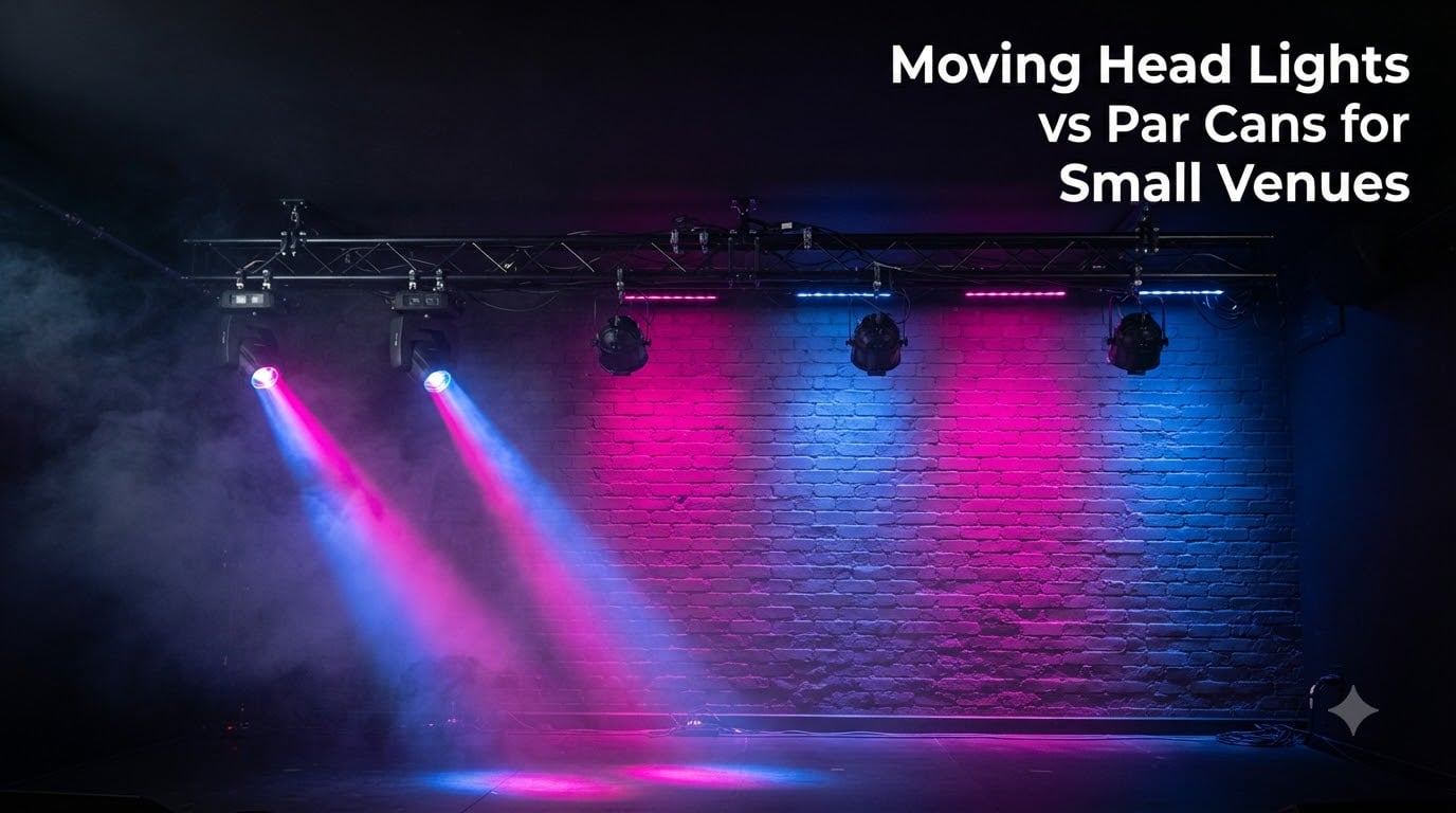 Moving Head Lights vs Par Cans for Small Venues