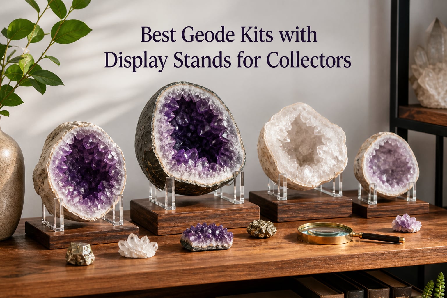 Best Geode Kits with Display Stands for Collectors