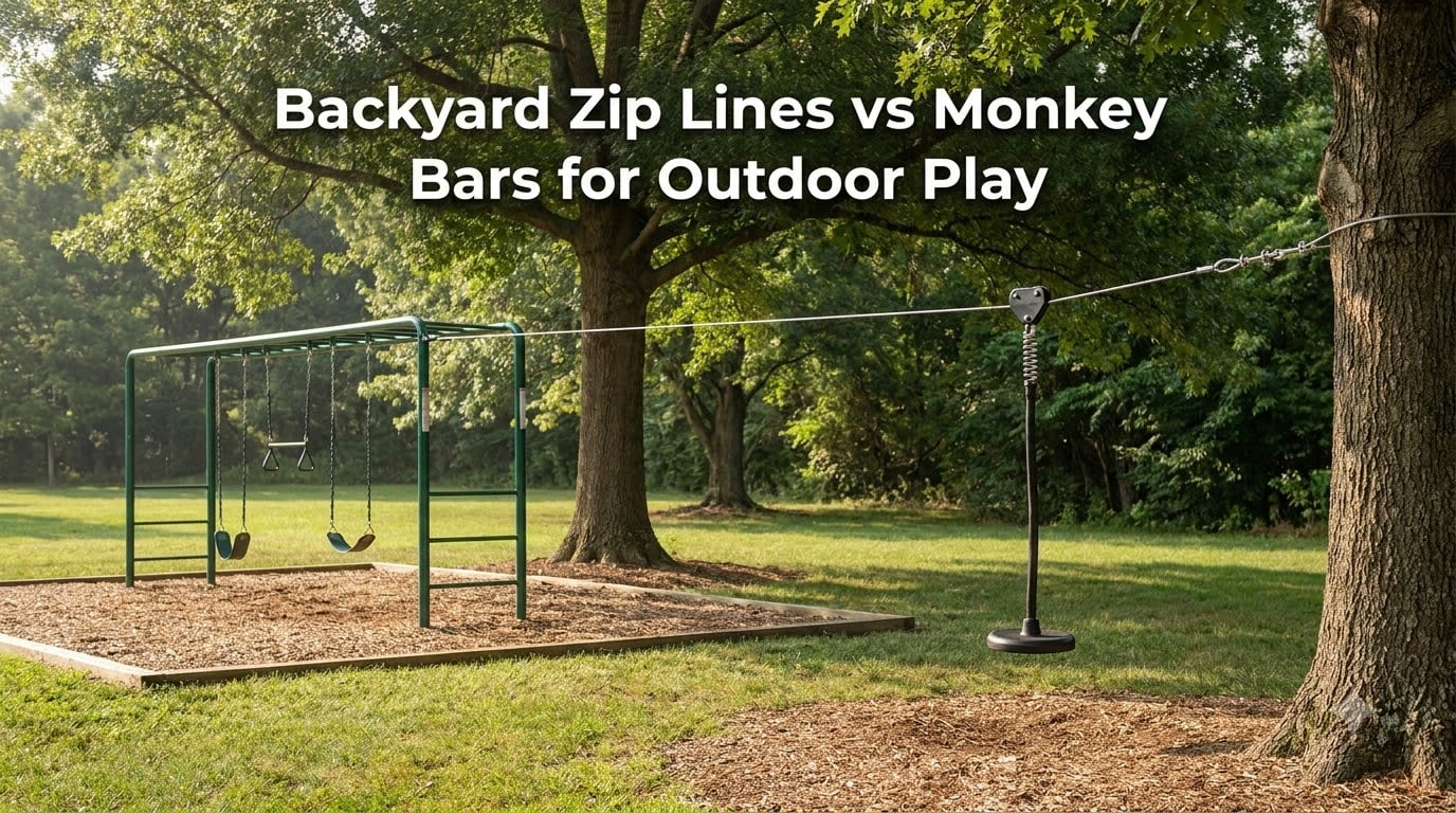 Backyard Zip Lines vs Monkey Bars for Outdoor Play