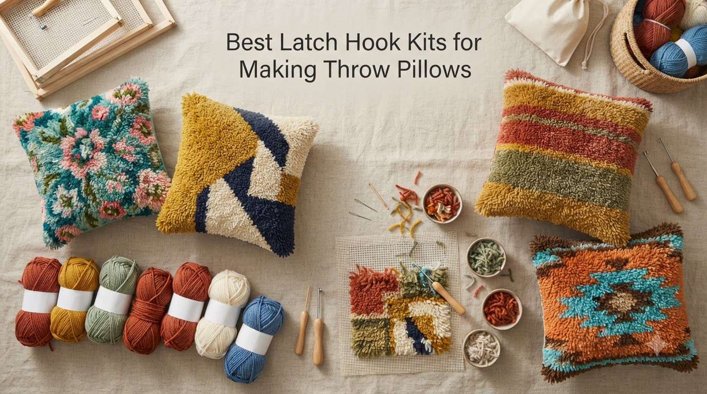 Best Latch Hook Kits for Making Throw Pillows