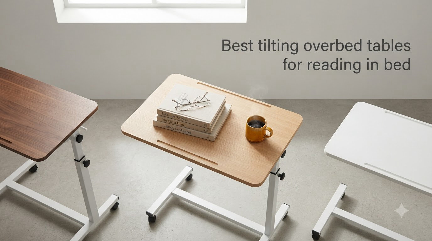 Best tilting overbed tables for reading in bed